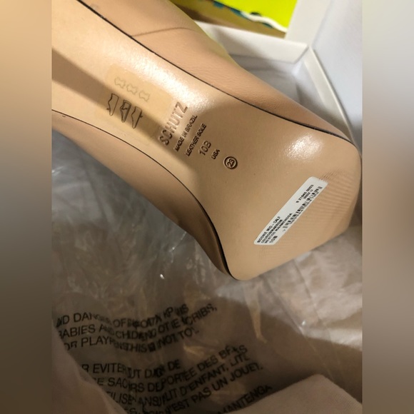 Schutz Sidonie Calf Leather Tan Boots New in Box. - Picture 6 of 7